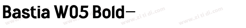 Bastia W05 Bold字体转换